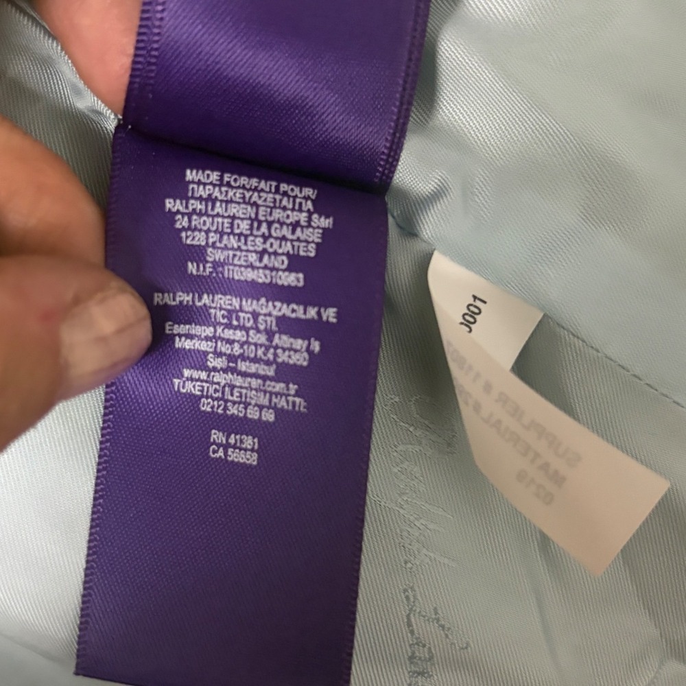 Ralph Lauren Collection Camden Chambray Indigo Blazer Double Breasted 12 - Picture 15 of 16